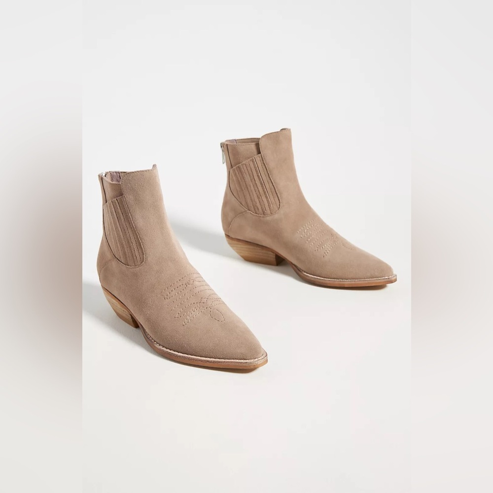 Nwot Silent D Puly Suede Boots Taupe Tan Size 38/… - image 2